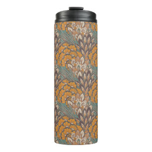 Abstract Peacock Feather Pattern Thermosbeker