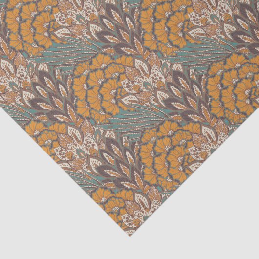 Abstract Peacock Feather Pattern Tissuepapier (Detail)