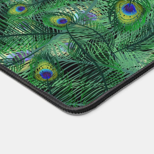 Abstract Peacock Feathers Monogram Bureaumat (Hoek)
