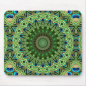 Abstract Peacock Medallion-ontwerp Muismat (Voorkant)