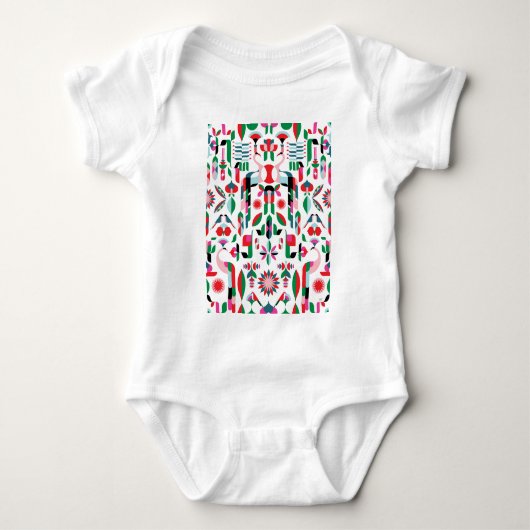 Abstract Peacock Romper (Voorkant)