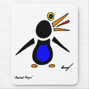 Abstract Penguin Mousepad Muismat
