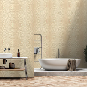 Abstract Perkament Beige Gestreept Patroon Behang