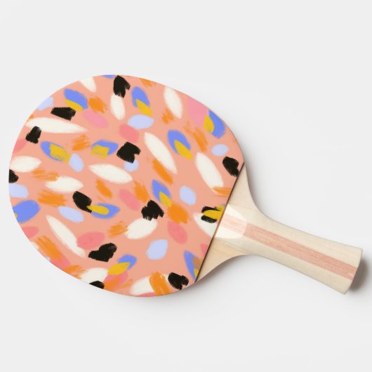 abstract perziken tafeltennisbatje (Zijkant)