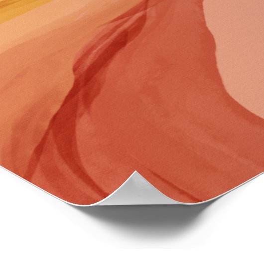 Abstract Phoenix-woestijnontwerp Poster (Hoek)