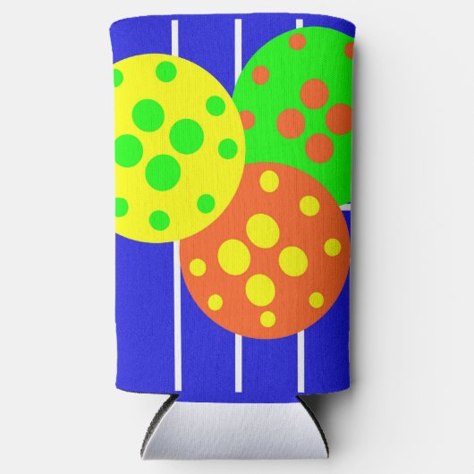 Abstract pickleball court & balls (Voorkant)