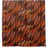 Abstract piekgetal 1 douchegordijn (Voorkant)