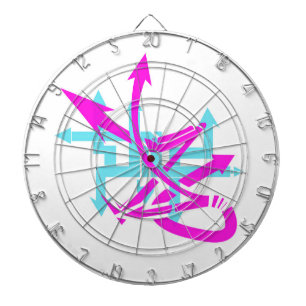 Abstract pijldartboard dartbord