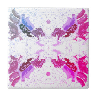 Abstract Pink and Purple Tegeltje