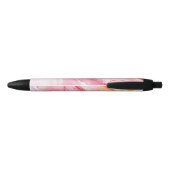 Abstract Pink Ink Paint Personalized Zwarte Inkt Pen (Achterkant)