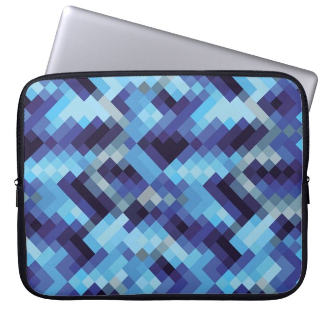 abstract pixelpatroon achtergrondpixel, abstract; laptop sleeve (Voorkant)