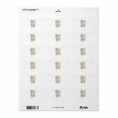 Abstract plant art design etiket (Full Sheet)