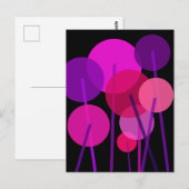 Abstract plantaardig patroon briefkaart (Voorkant / Achterkant)