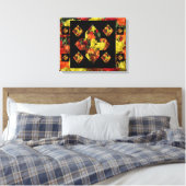 Abstract plus tekenanjescanvas art (20 x 16) canvas afdruk (Insitu (Slaapkamer))