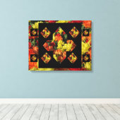 Abstract plus tekenanjescanvas art (20 x 16) canvas afdruk (Insitu (Houten vloer))