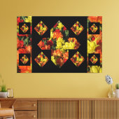 Abstract plus tekenanjescanvas art (60 x 40) canvas afdruk (Insitu (Woonkamer))