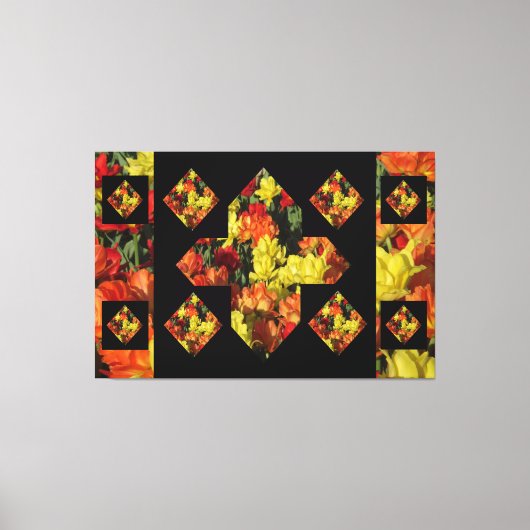 Abstract plus tekenanjescanvas art (60 x 40) canvas afdruk (Voorkant)