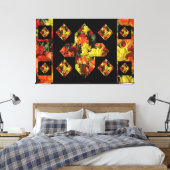 Abstract plus tekenanjescanvas art (60 x 40) canvas afdruk (Insitu (Slaapkamer))