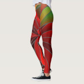 Abstract Poinsettia Leggings (Links)