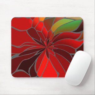 Abstract Poinsettia Muismat