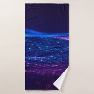 Abstract polygonal space low poly dark background