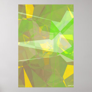 Abstract polygons 141 poster