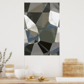 Abstract polygons 214 poster (Keuken)