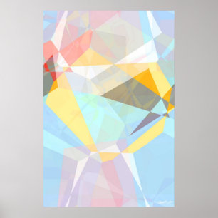 Abstract polygons 29 poster