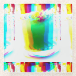 Abstract Popart Primary Rainbow Drink Onderzetter Glazen Onderzetter