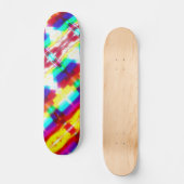 Abstract Popart Primary Rainbow Skateboard (Voorkant)