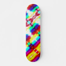 Abstract Popart Primary Rainbow Skateboard
