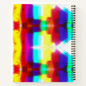 Abstract Popart Primary Rainbow Spiral Notitieboek (Achterkant)