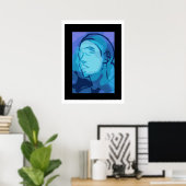 abstract portrait poster (Thuiskantoor)