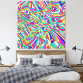 Abstract Portret Canvas Afdruk (Insitu (Slaapkamer))