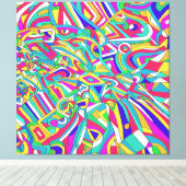 Abstract Portret Canvas Afdruk (Insitu (Houten vloer))