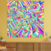Abstract Portret Canvas Afdruk (Insitu (Woonkamer))