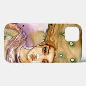 Abstract portret en  vrouw Case-Mate iPhone case (Achterkant (horizontaal))