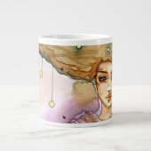 Abstract portret en vrouw jumbo beker (Voorkant)