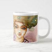 Abstract portret en vrouw jumbo beker (Rechts)