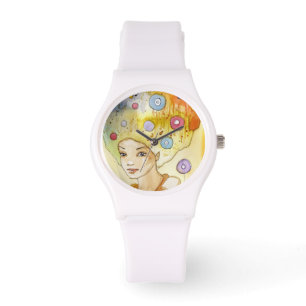Abstract portret horloge