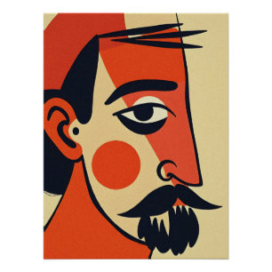 Abstract Portret Kunst Perfect Poster