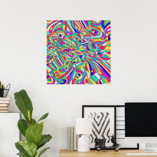 Abstract Portret Poster