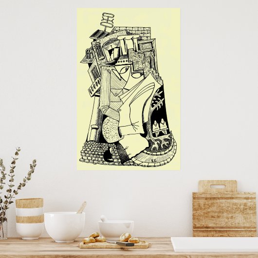 abstract poster (Keuken)