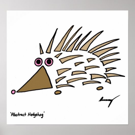 Abstract Poster egel (Voorkant)