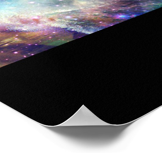 Abstract Poster met galaxie (Hoek)