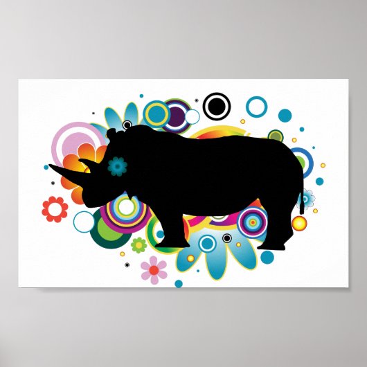 Abstract Poster Rhino (Voorkant)