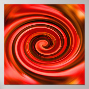 Abstract Poster rode en gele zwembroeken