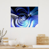 Abstract Poster ruimtelijke vervorming (Keuken)