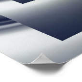 Abstract Poster Silver Bord Vier (Hoek)