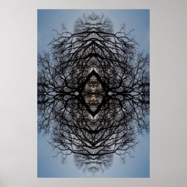 Abstract poster van boomvertakkingen